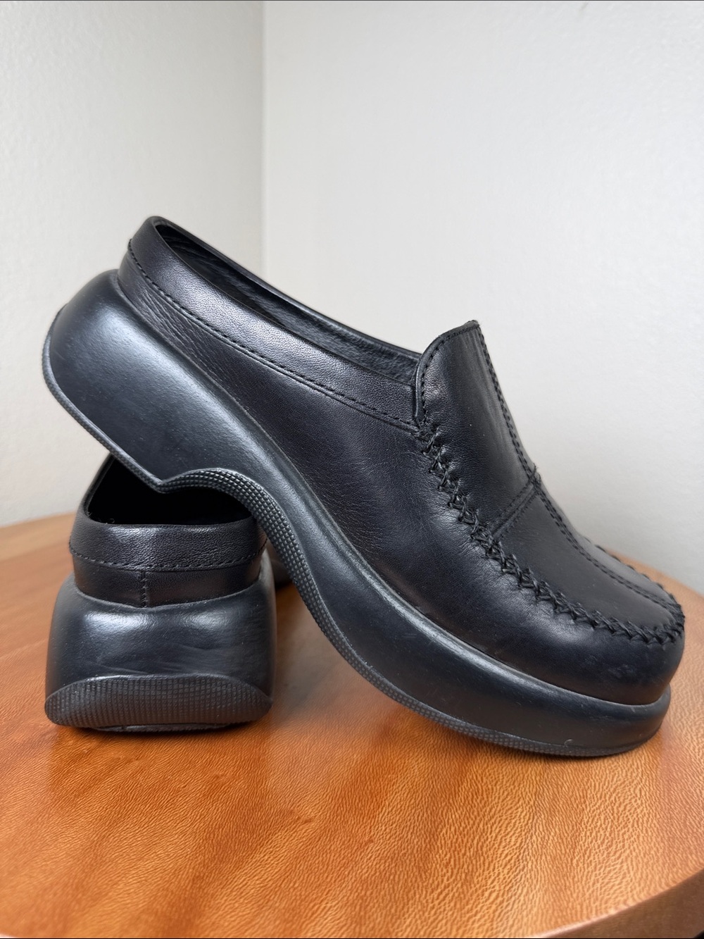 Dansko Patchwork Clogs Mules Comfort Leather Slip On Shoes Black Size 37/7 - Picture 2 of 16